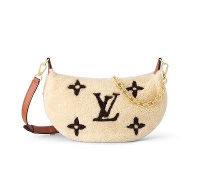 Louis Vuitton Ski Shearling Bag M23321 Over The Moon Shoulder Purse Auth New Box