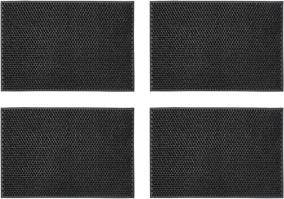 4 x JVL Condor Classic Astro Turf Look Gummi Schabermatte schwarz Fußmatte 40 x 60 cm