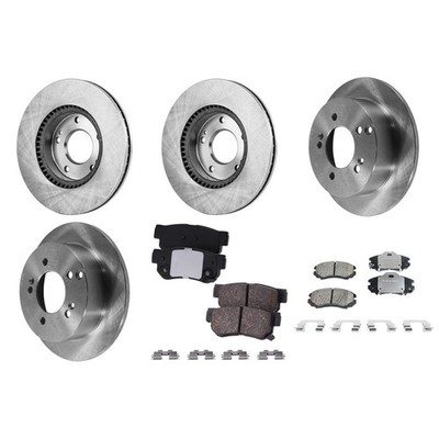 Brake Disc Rotor Kit For 2005-2010 Hyundai Sonata Kia Optima