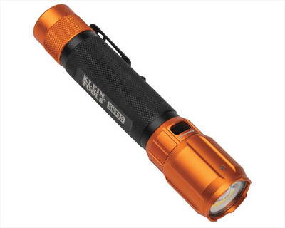 Klein Tools 56413 Rechargeable 2-Color LED Flashlight, Holster, Spotlight