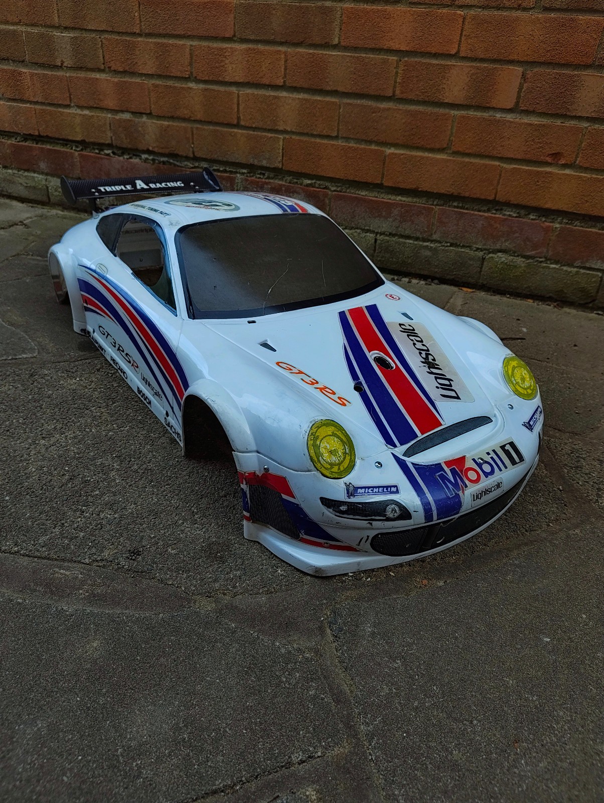FG Porche GT3RS LW 510mm body shell 1/5 on road
