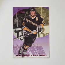 1994-95 Flair - Center Spotlight Mario Lemieux #6