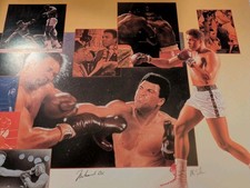 Muhammad Ali Signed Artist Poster Rare awesome