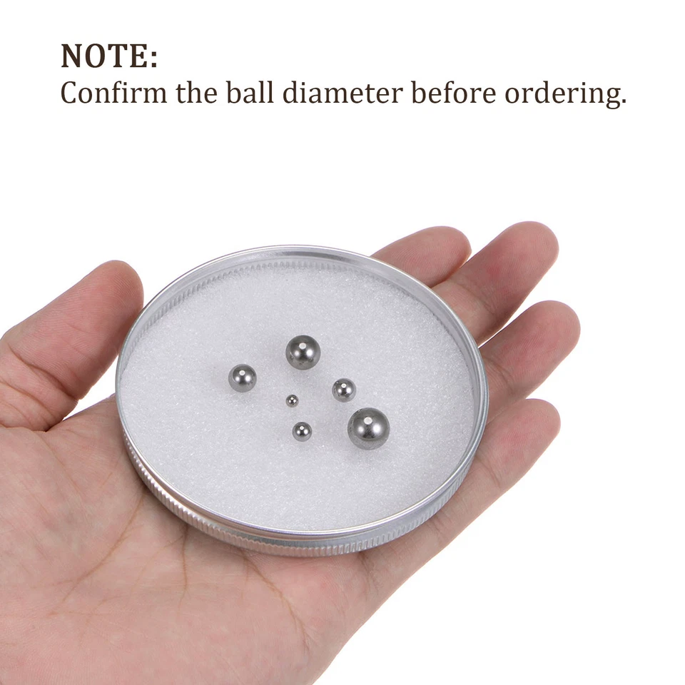 300pcs Precision Balls 6Sizes Carbon Steel for Bearings Valves Use - image 2 of 4