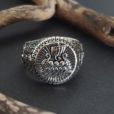 Wikingerboot Silberring 925 Siegel Ring Wikingerschiff Thors Hammer