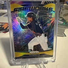 2025 Panini Prizm Baseball Hye-seong Kim #14 Gold Fireworks RC 08/10 LAD