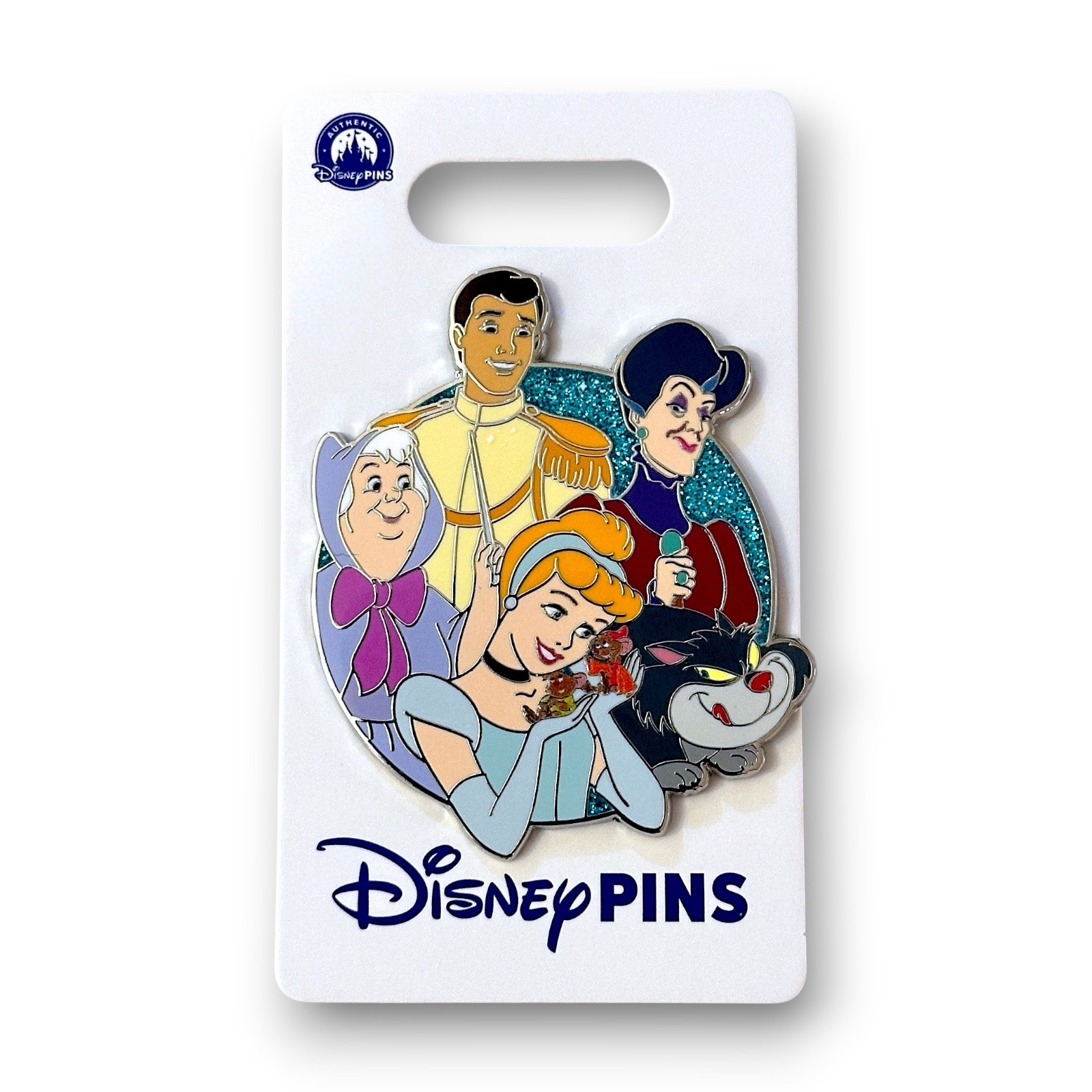 2026 Disney Parks Cinderella Cast Cluster Pin Godmother Gus Lucifer Tremaine