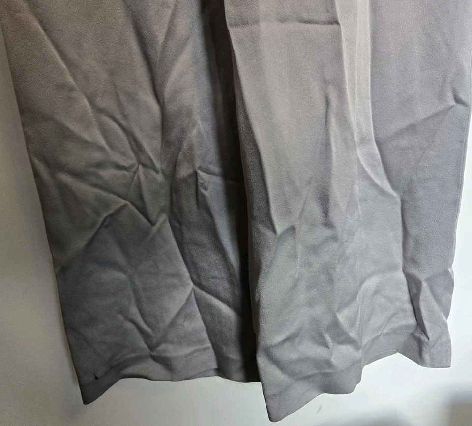 Pantalones Fabiana Filippi Para Mujer L Pantalone Pierna Ancha Plateados Informales Preppy Artísticos Foto 3 de 4