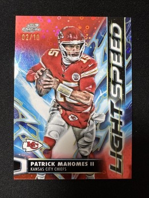 2025 Topps Cosmic Patrick Mahomes Light Speed Lunar Eclipse /10 Color Match