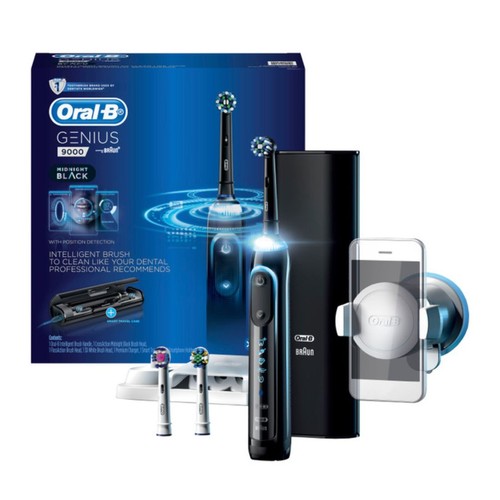 Oral-B Genius 9000 Electric Toothbrush with 3 Replacement Heads & Smart Trave... - Picture 2 of 4