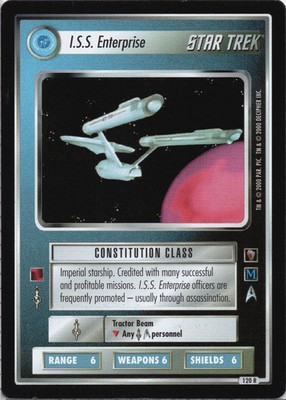 Star Trek CCG I.S.S. Enterprise Near-Mint/NM Rare   Mirror Mirror 2000