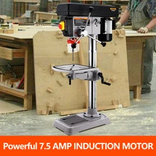 15'' Benchtop Drill Press Pure Copper Motor 7.5A 12 Variable Speed 288-3084 RPM