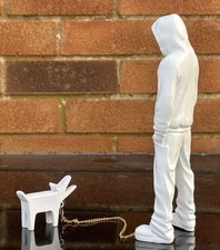 BANKSY Art Barking Dog Hooded Thug Figurine Statue Sculpture Choose Your Weapon