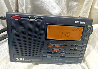 TECSUN PL-660 PLL World Band Reciever Air Band Synchronous Detector SSB LW AM/FM