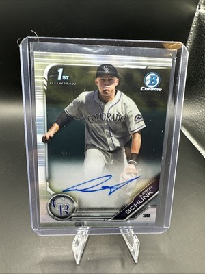 2019 Bowman Draft - Chrome Draft Pick Autographs Aaron Schunk #CDA-AS (AU, RC)