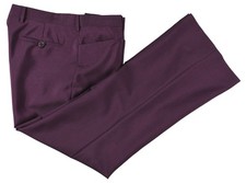 Prada Milano Purple Bordoeux Mohair Wool Mens Dress Pants 34 x 29