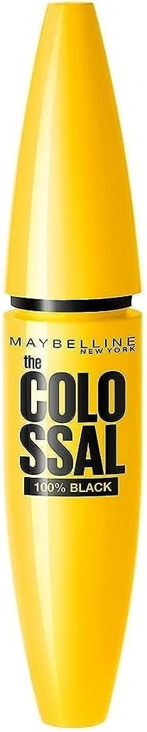 MAYBELLINE THE COLOSSAL 100% BLACK  MASCARA 02 EXTRA BLACK FREE POSTAGE