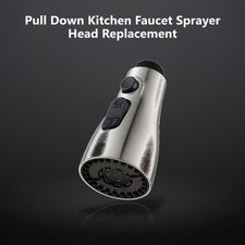 Pull Down Kitchen Faucet Sprayer Head Replacement Part, Brushed Nickel Pull...