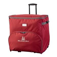 Deluxe Rolling Ornament Chest - 100pc Christmas Decoration Storage 100 Piece