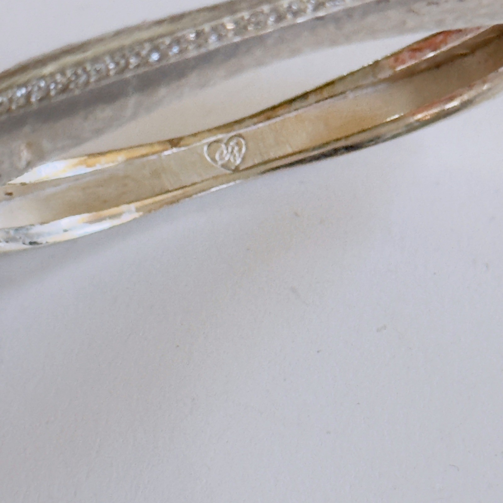 Brighton Second Nature Bangle hinged Bracelet Sil… - image 5