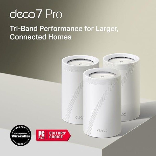 TP-Link Deco 7 Pro BE63 Tri-Band WiFi 7 BE10000 Whole...