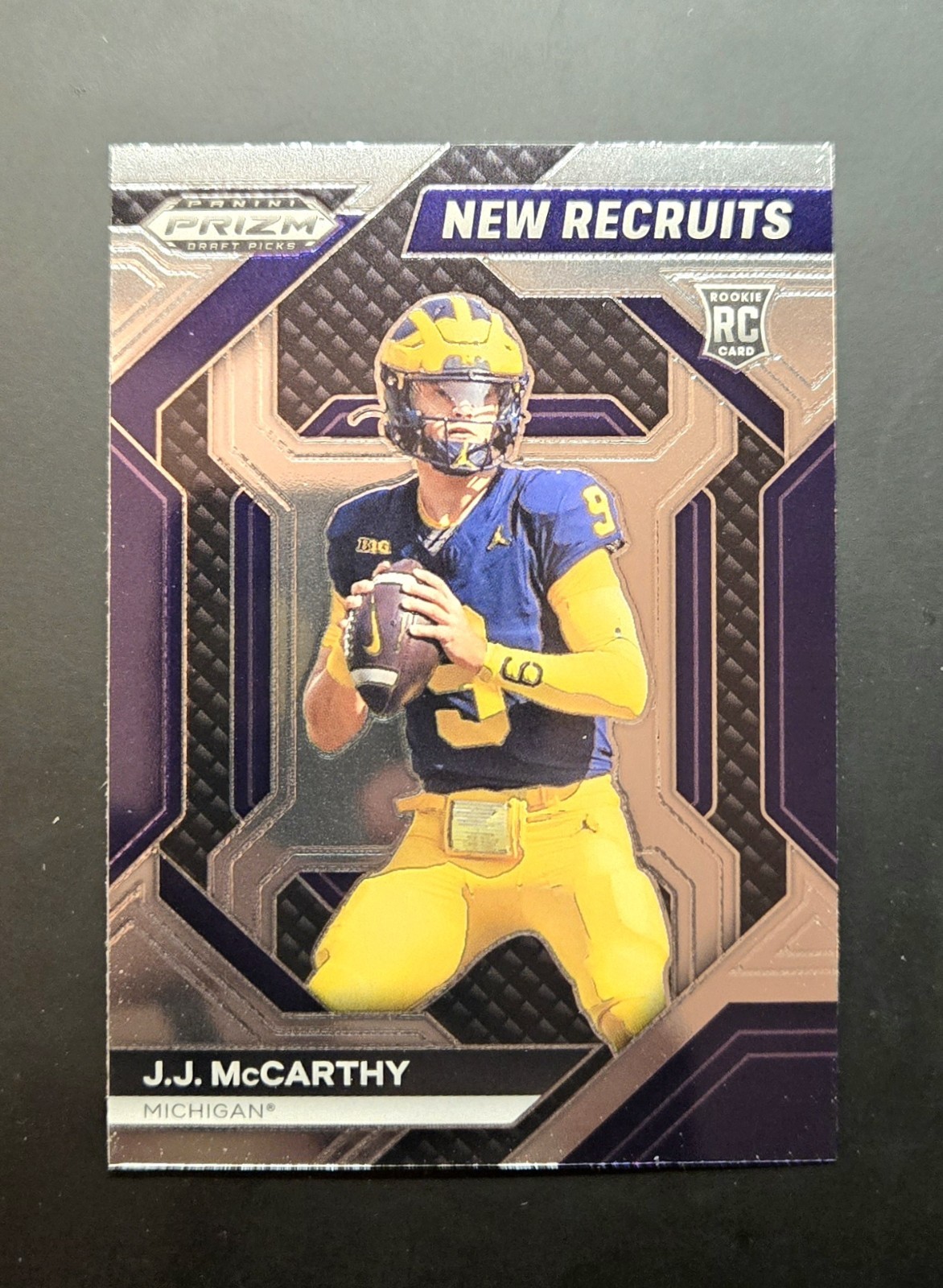 2024 Panini Prizm Draft Picks - New Recruits #NR-JMY J.J. McCarthy (RC)