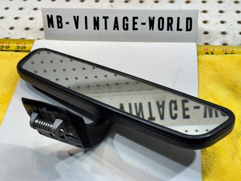 1 Espejo retrovisor manual negro asientos delanteros originales mercedes 86-95 w124 c124 Foto 2 de 4