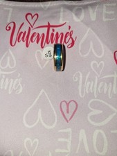 fingerring edelstahl Gold/ Blau Damen