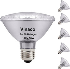 PAR30 Short Neck 50W, 6 Pack High Output PAR30 Halogen Flood Light Warm White 28
