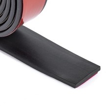 Neoprene Rubber Sheets Strips Adhesive 1 Inch x 1/8 Inch x 15 Ft Long