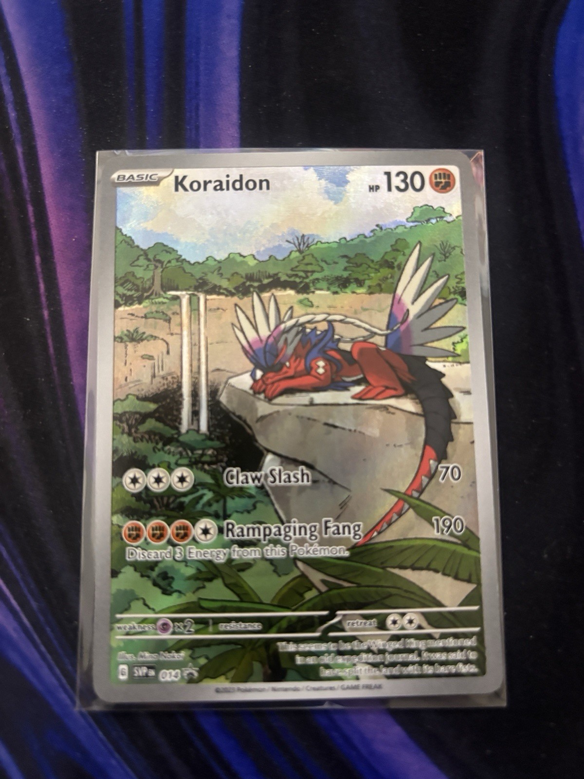 Pokémon TCG Koraidon EX Scarlet & Violet Special Illustration Black Star Promo