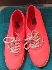 hot pink vans low rise womens 7.5