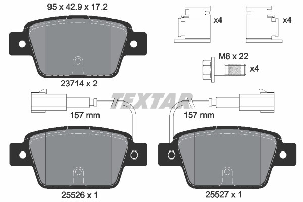 Plaquettes de frein Textar 2371403 stoppez l'usure de vos disques Chrysler