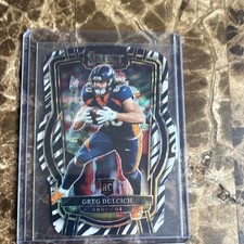 Panini Select 2022 Greg Dulcich Rookie Prizm Club Level #271 Broncos NFL Card. rookie card picture