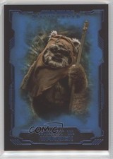 2016 Topps Star Wars Masterwork Blue Metallic Wicket W Warrick #17 0e3