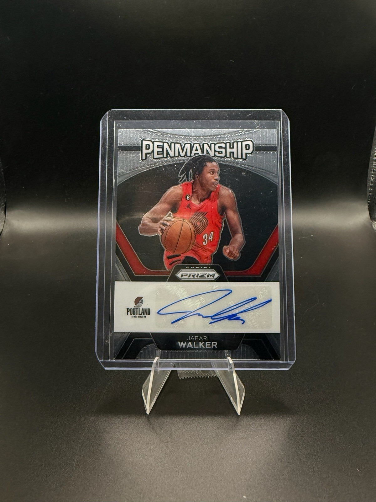 JABARI WALKER NBA 2023-24 Panini Prizm Penmanship RC Auto #PNM-WAL Card