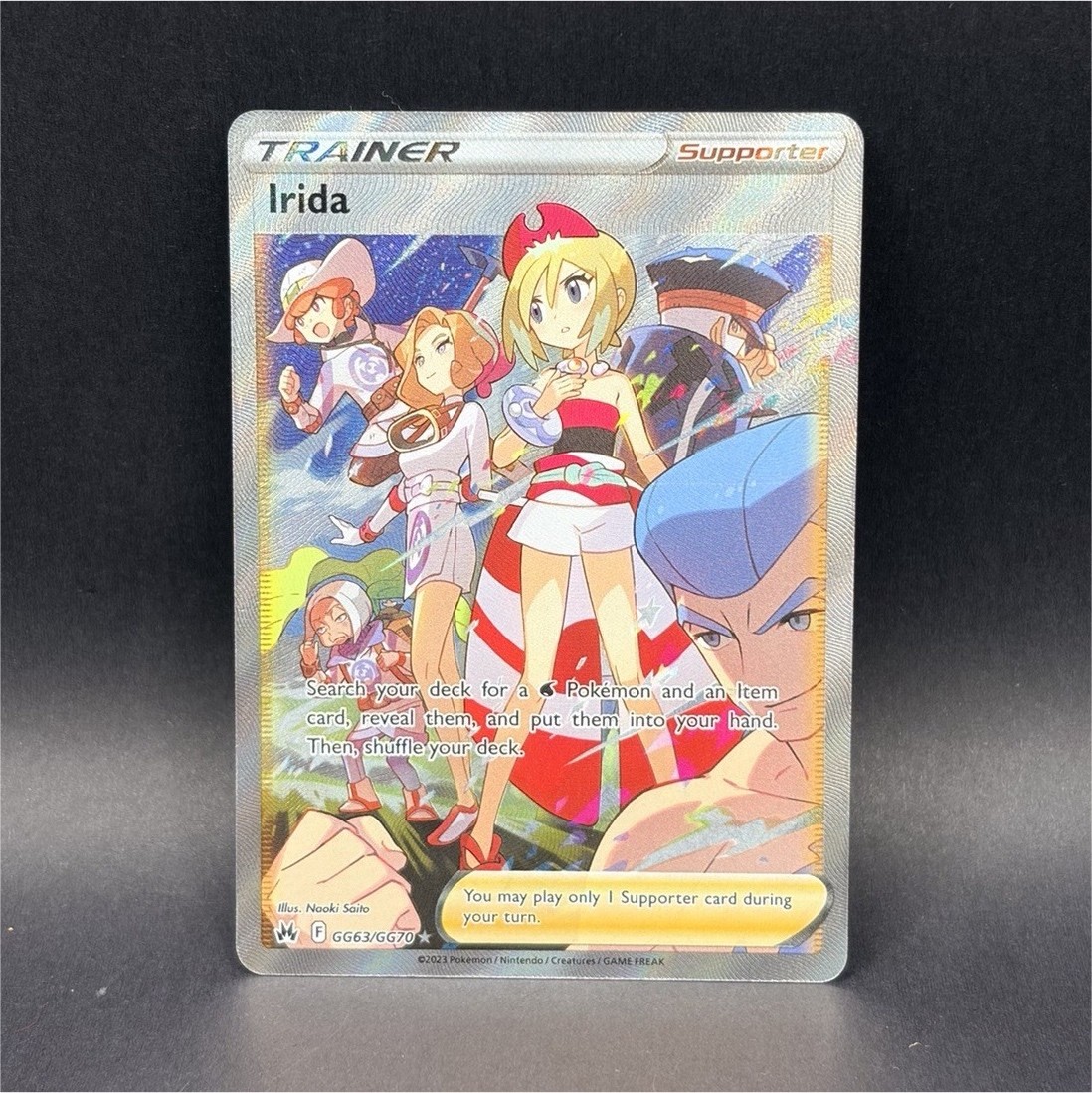 Pokemon TCG Irida GG63/GG70 Crown Zenith Galarian Gallery Full Art Holo UR EN