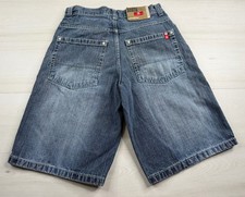 Vtg South Pole Jean Shorts Baggy Loose Fit Jorts Skater Faded Y2K 2000s Mens 28