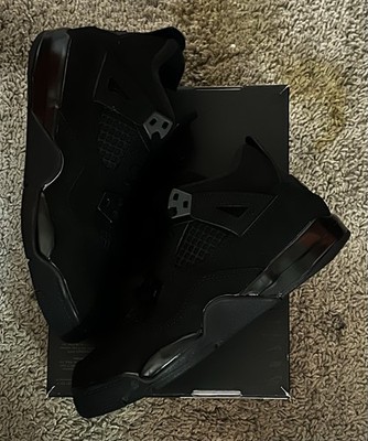 Size 1.5Y- Jordan 4 Retro Black Cat IB4388-010 | eBay