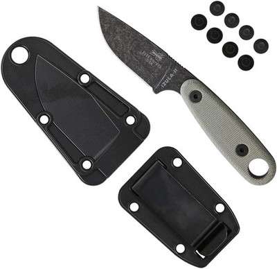 ESEE Izula-II 2.63in 1095 Black Oxide Fixed Neck Knife Micarta USA IZULA-II-B-BO
