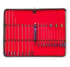 Juego de 24 cánulas de liposucción de cuerpo completo Luer lock injerto de grasa cirugía estética