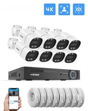4K 5Mp 8Mp poe Cctv Security Camera System Home Video Surveillance Kit 8Ch Audio