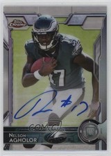 2015 Chrome Rookies Refractor /150 Nelson Agholor (Football Over Chest) Auto 2h5
