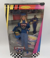 Barbie 50th Anniversary Nascar Doll 1998 Collector Edition NIB Race Car Driver
