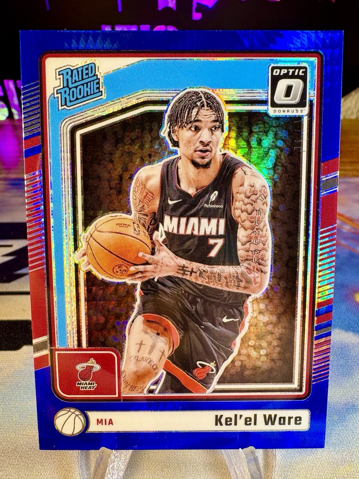 2024-25 Kel'el Ware Panini Donruss Optic Blue Hyper Prizm /175 Rated Rookie #280