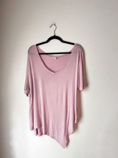 JOH Blush Pink V-Neck Asymmetrical Hem Top Si...