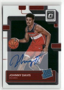 2022-23 Donruss Optic #206 Johnny Davis Rated Rookies Signatures ☘️084