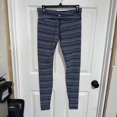 Lululemon Women s Wunder Under Cropped Leggings Space Dye Twist Blue - 8