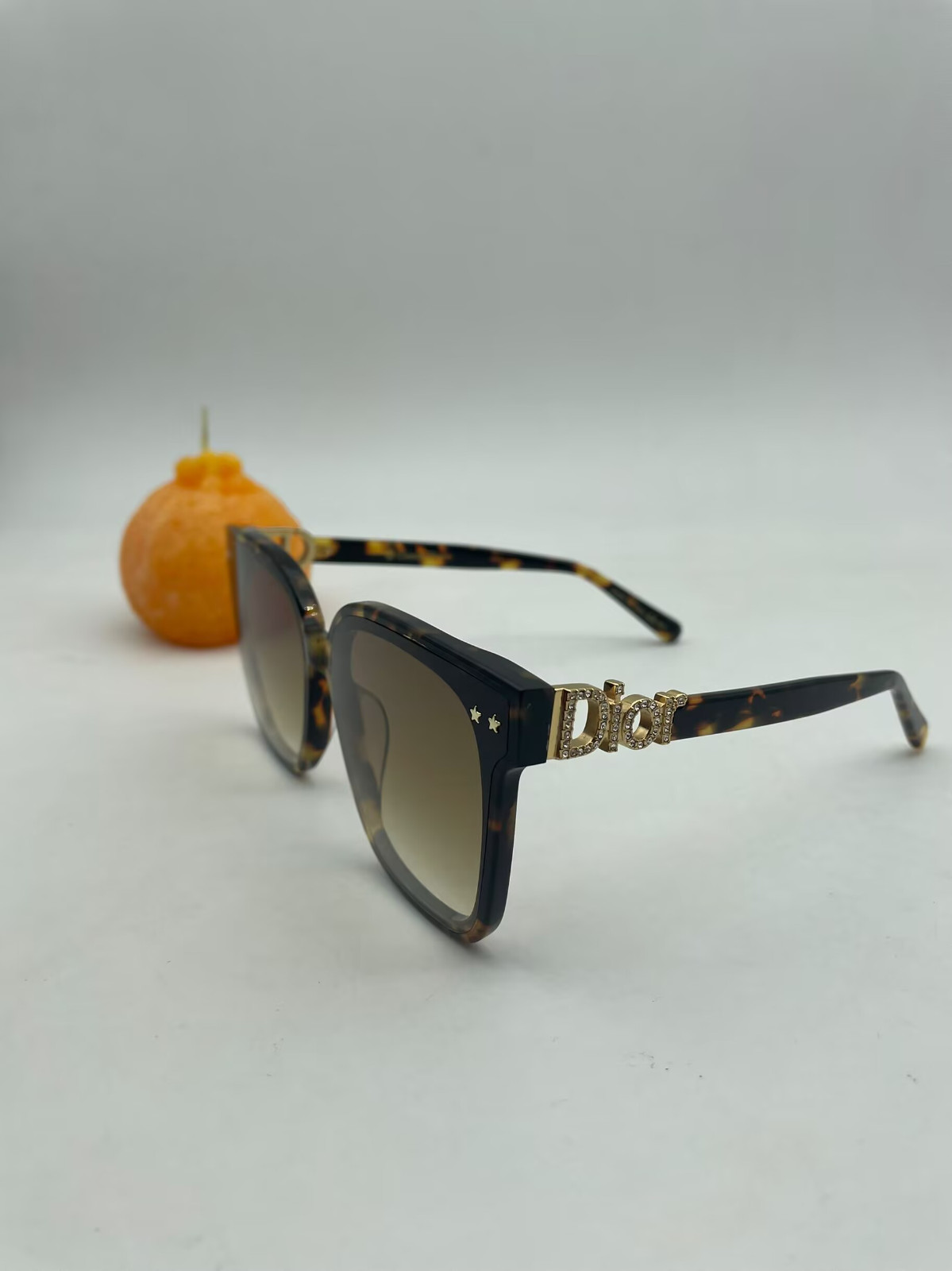 Authentic Dior 8027K Square Brown Pattern Brown L… - image 4