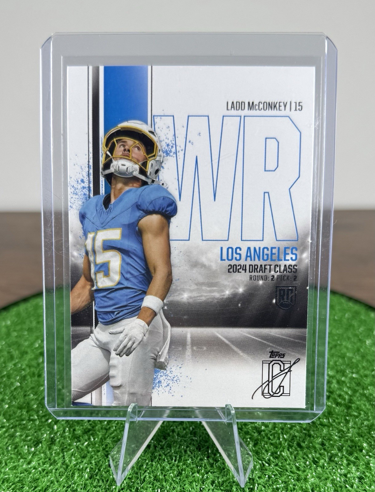 2024 Topps Signature Class - Ladd McConkey (RC) #135 Base Rookie LA Chargers 🔥